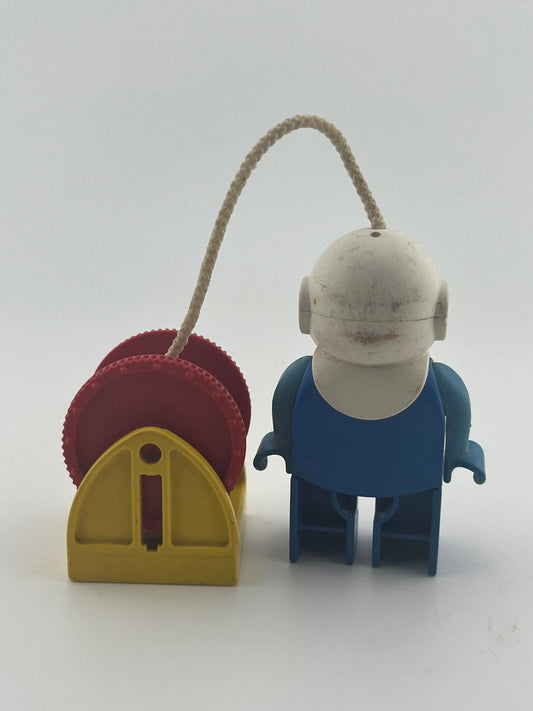 Vintage LEGO DUPLO Deep Sea Diver with Working Rope System 2618 Minifigure Loose FRENLY BRICKS - Open 7 Days