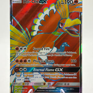 Pokemon TCG Sun Moon Burning Shadows - Ho-Oh GX 131/147 Full Art LP (2) FRENLY BRICKS - Open 7 Days