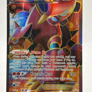 Pokemon TCG XY Steam Siege - Volcanion EX 107/114 Full Art LP FRENLY BRICKS - Open 7 Days