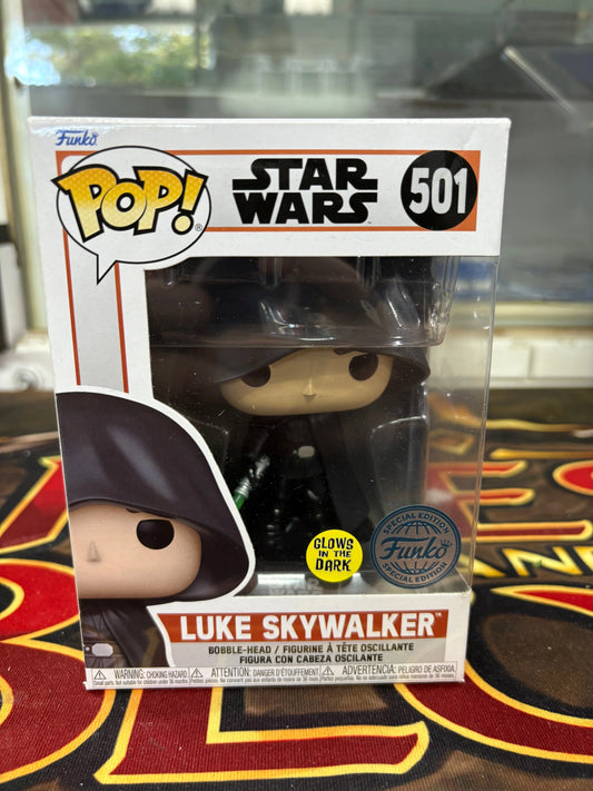 Funko Pop! Star Wars - Luke Skywalker GITD #501 FRENLY BRICKS - Open 7 Days