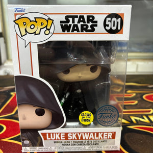 Funko Pop! Star Wars - Luke Skywalker GITD #501 FRENLY BRICKS - Open 7 Days