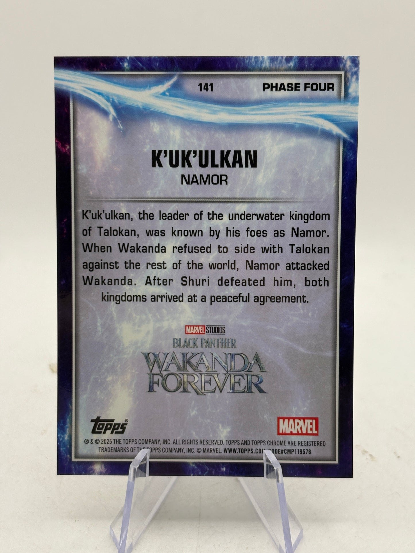 Namor K’uk’ulkan Orange Refractor /25 Topps Chrome Marvel 2025 - Black Panther FRENLY BRICKS - Open 7 Days