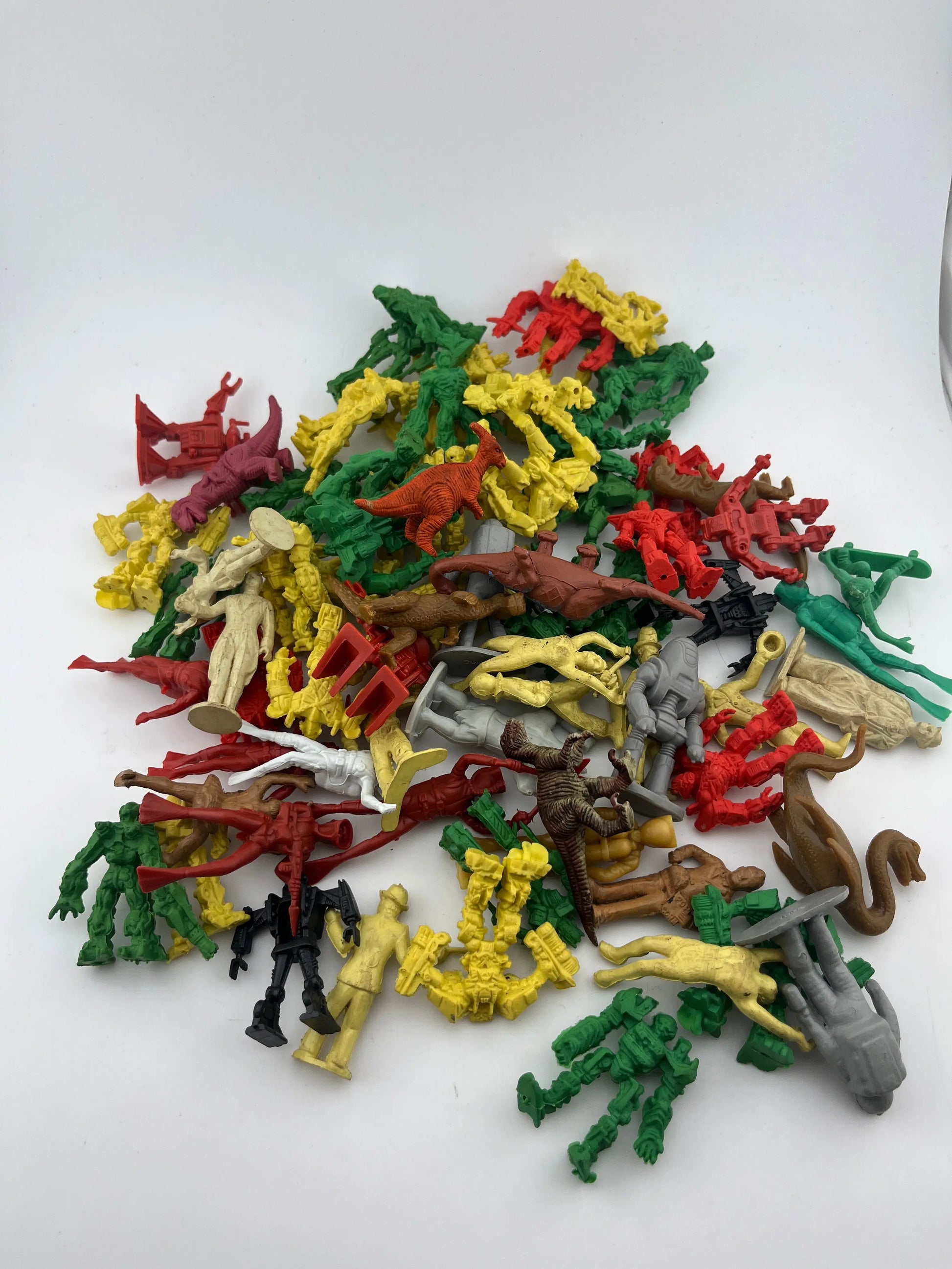 Random rubber and plastic toy lot Transformer Dinosaur Clown Robot Approx 70pc FRENLY BRICKS - Open 7 Days