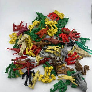 Random rubber and plastic toy lot Transformer Dinosaur Clown Robot Approx 70pc FRENLY BRICKS - Open 7 Days