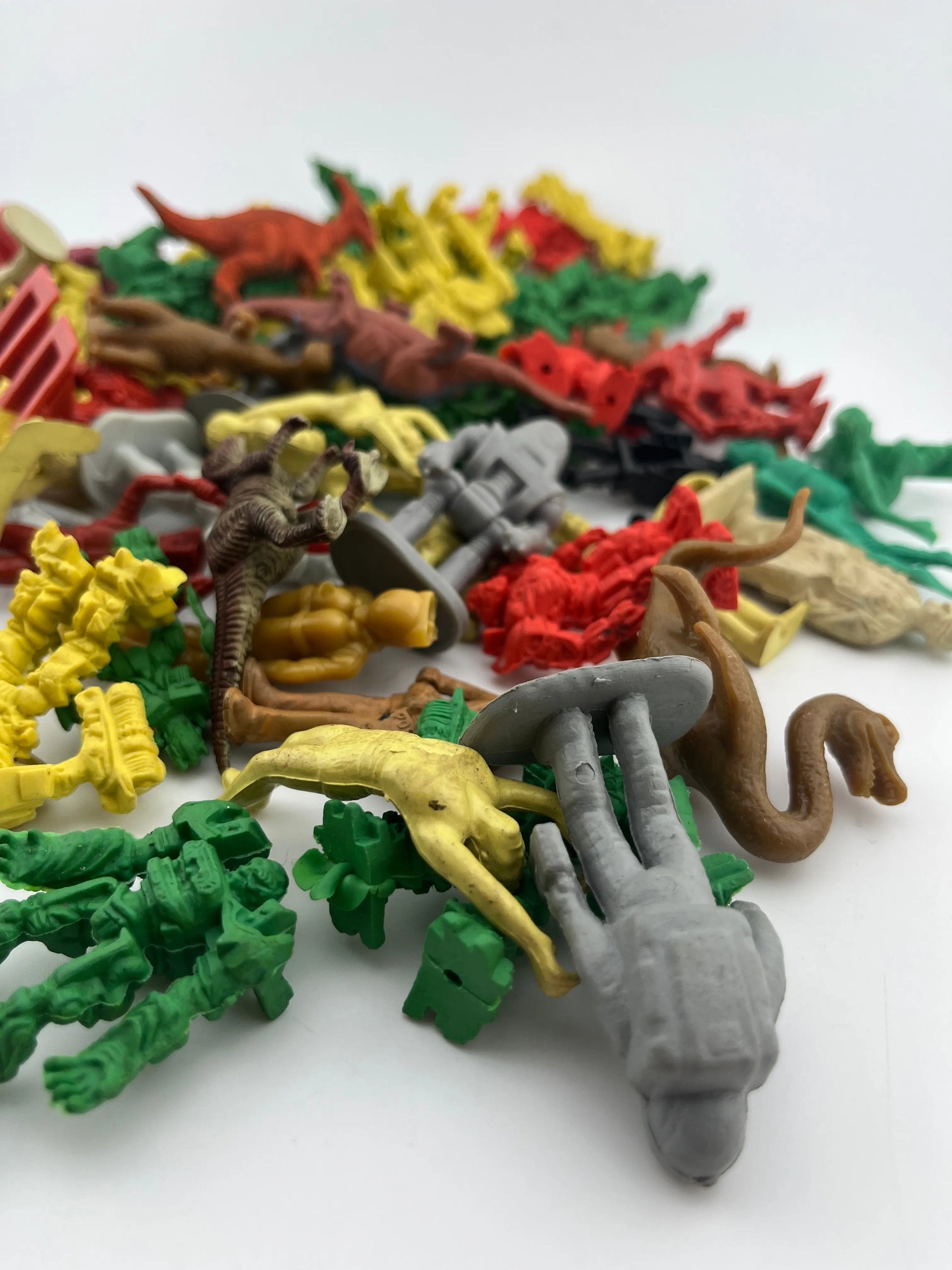 Random rubber and plastic toy lot Transformer Dinosaur Clown Robot Approx 70pc FRENLY BRICKS - Open 7 Days