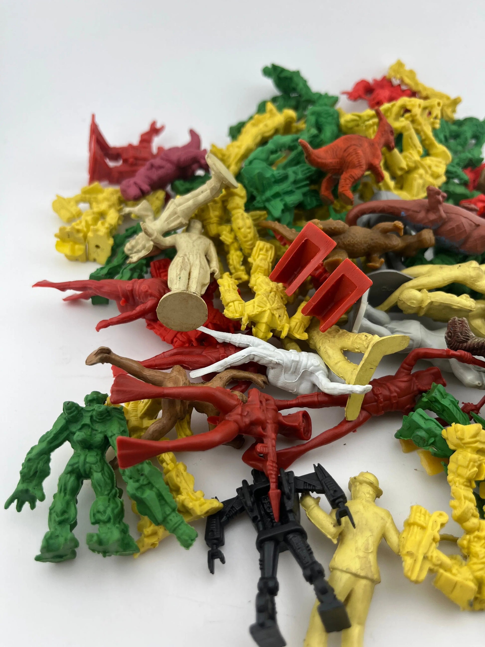 Random rubber and plastic toy lot Transformer Dinosaur Clown Robot Approx 70pc FRENLY BRICKS - Open 7 Days