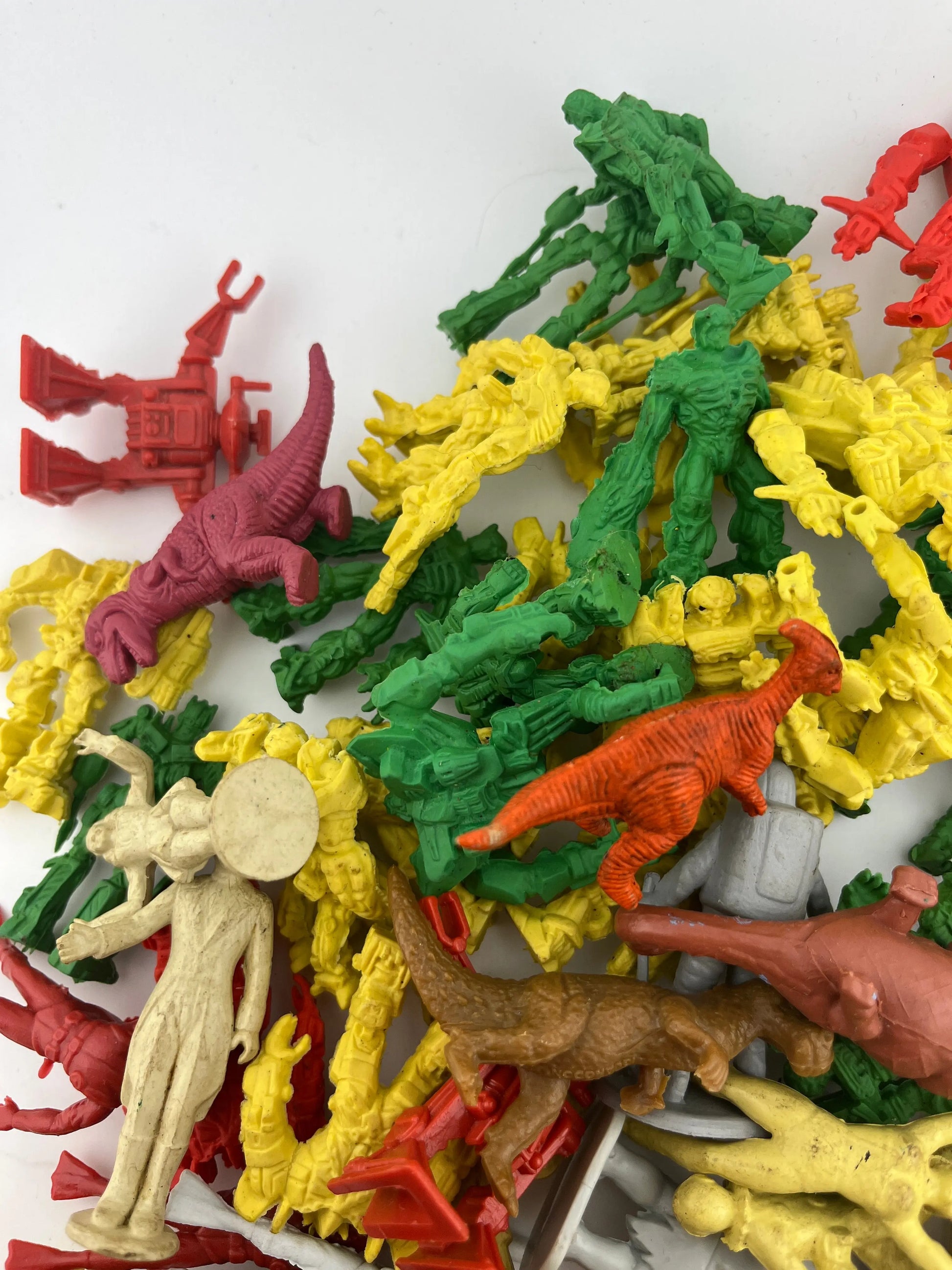 Random rubber and plastic toy lot Transformer Dinosaur Clown Robot Approx 70pc FRENLY BRICKS - Open 7 Days