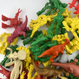 Random rubber and plastic toy lot Transformer Dinosaur Clown Robot Approx 70pc FRENLY BRICKS - Open 7 Days