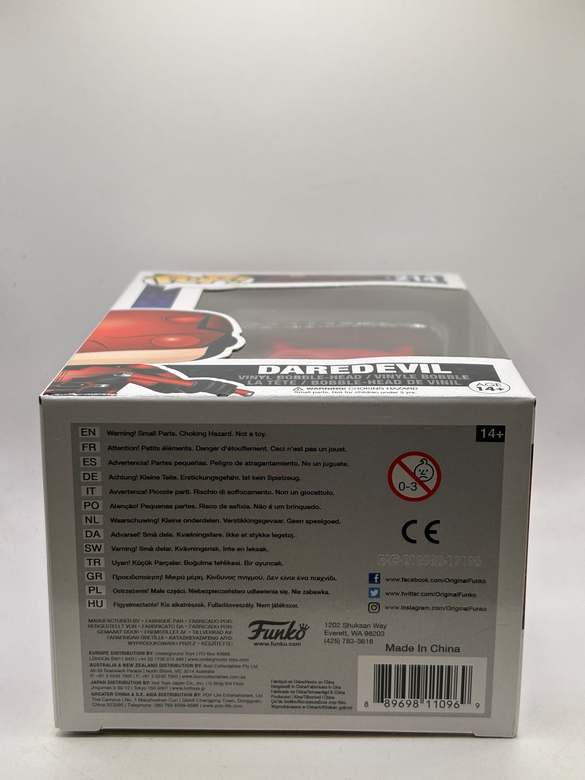 Funko POP! Marvel Daredevil #214 Daredevil Vinyl Bobble-Head, photo 6 image 6