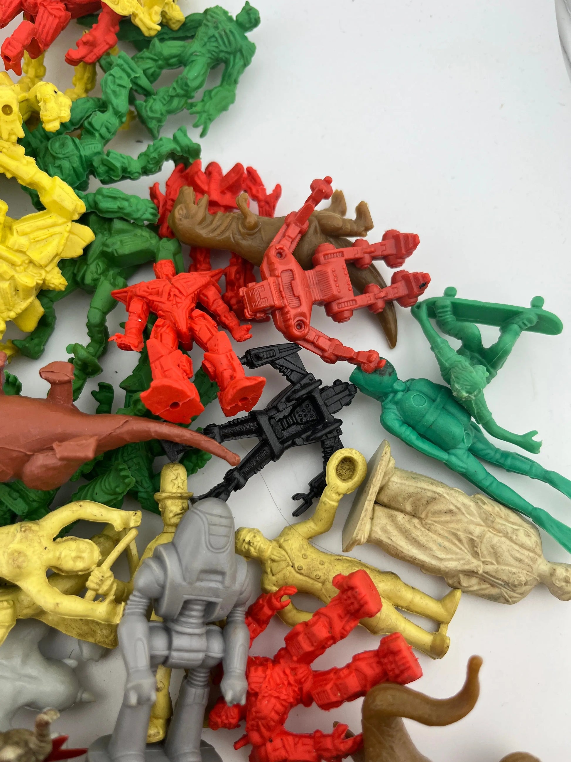 Random rubber and plastic toy lot Transformer Dinosaur Clown Robot Approx 70pc FRENLY BRICKS - Open 7 Days