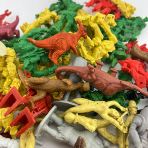 Random rubber and plastic toy lot Transformer Dinosaur Clown Robot Approx 70pc FRENLY BRICKS - Open 7 Days