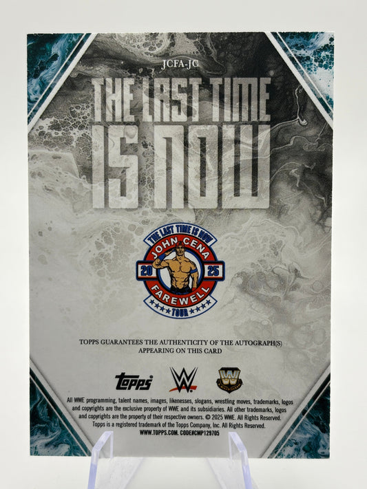2025 Topps Exalted WWE John Cena The Last Time is Now Auto /50 Green FRENLY BRICKS - Open 7 Days