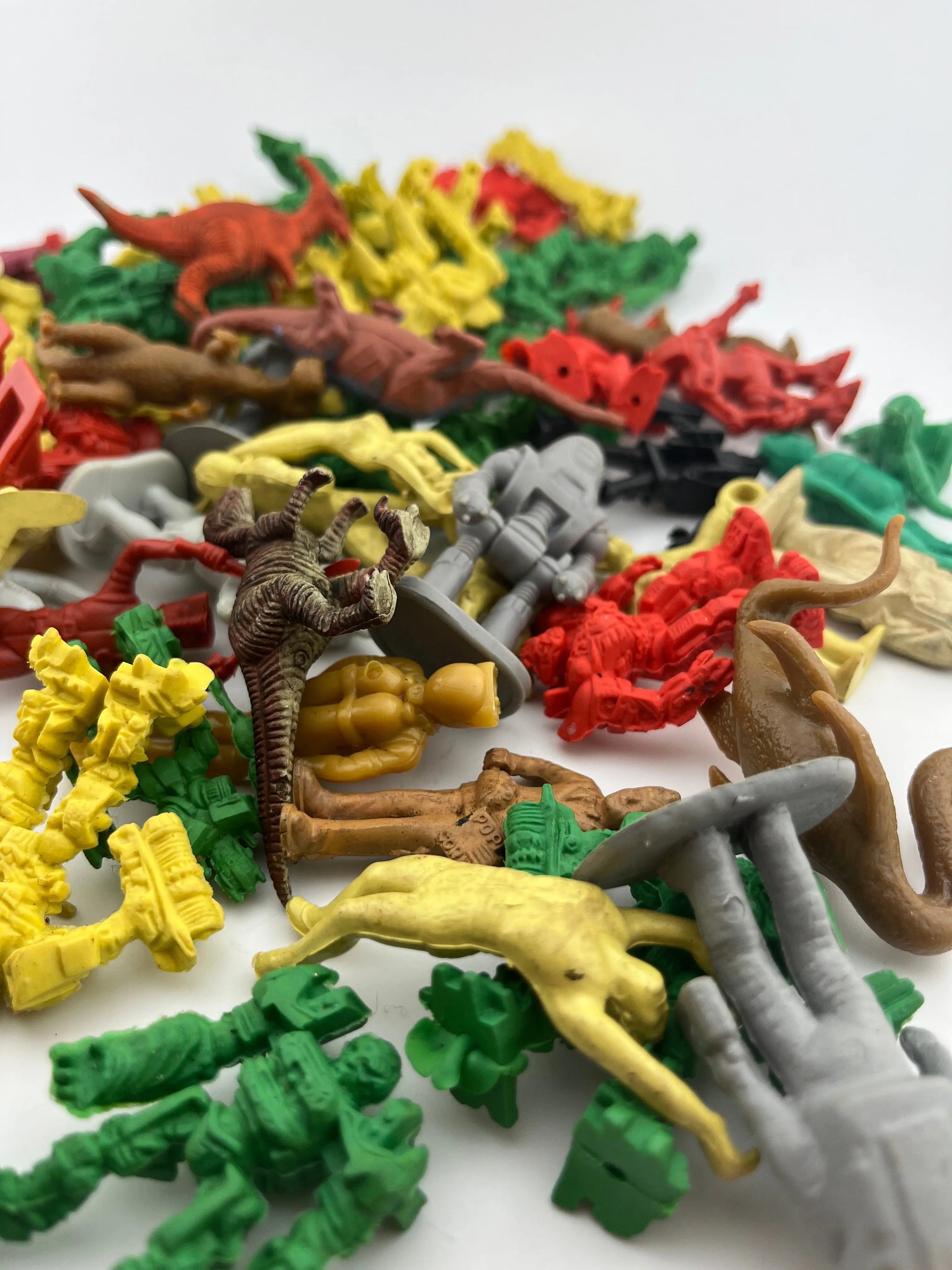 Random rubber and plastic toy lot Transformer Dinosaur Clown Robot Approx 70pc FRENLY BRICKS - Open 7 Days