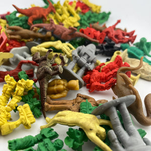 Random rubber and plastic toy lot Transformer Dinosaur Clown Robot Approx 70pc FRENLY BRICKS - Open 7 Days