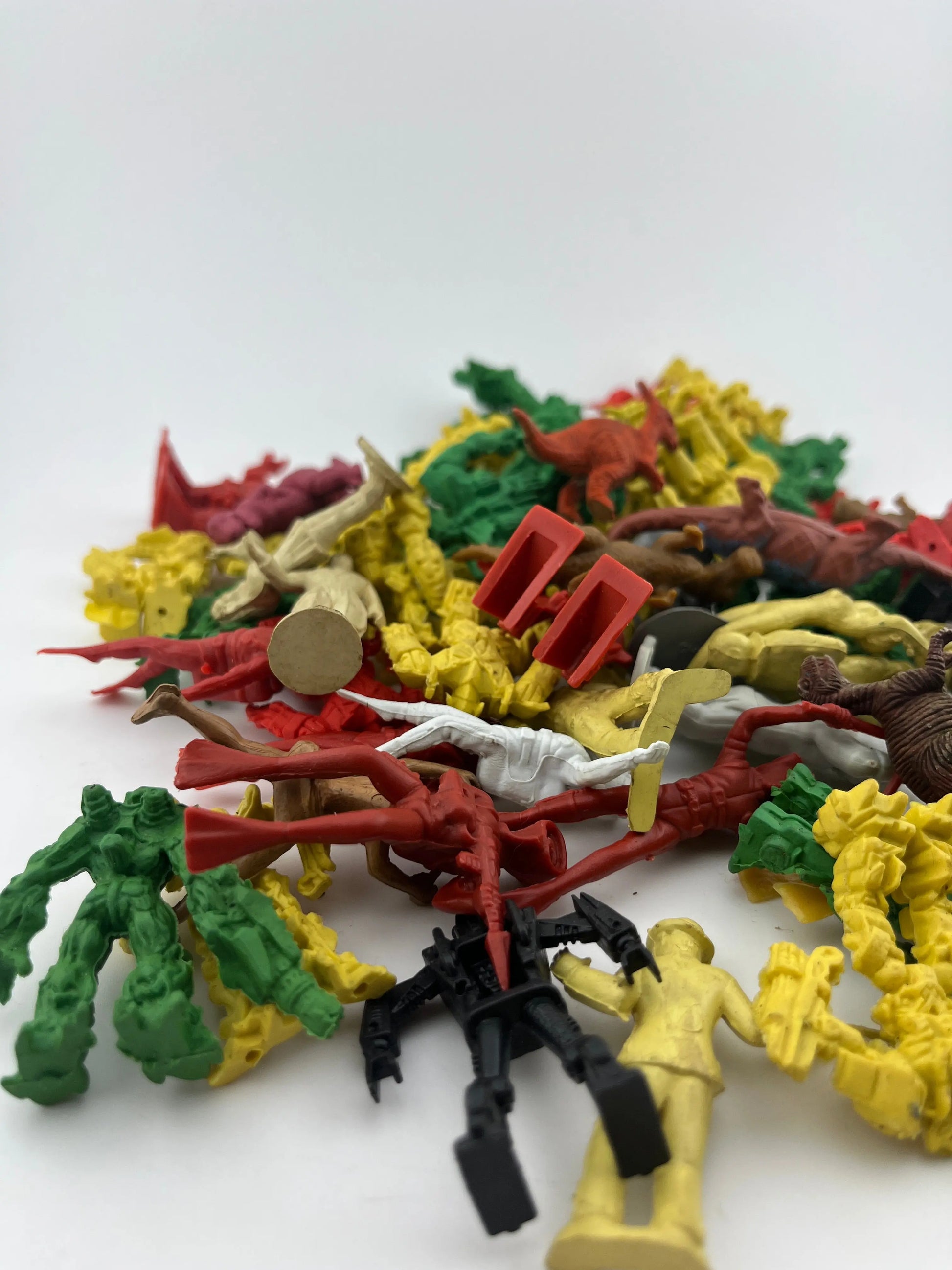 Random rubber and plastic toy lot Transformer Dinosaur Clown Robot Approx 70pc FRENLY BRICKS - Open 7 Days