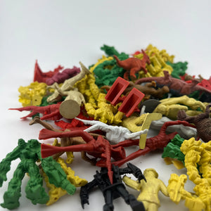 Random rubber and plastic toy lot Transformer Dinosaur Clown Robot Approx 70pc FRENLY BRICKS - Open 7 Days