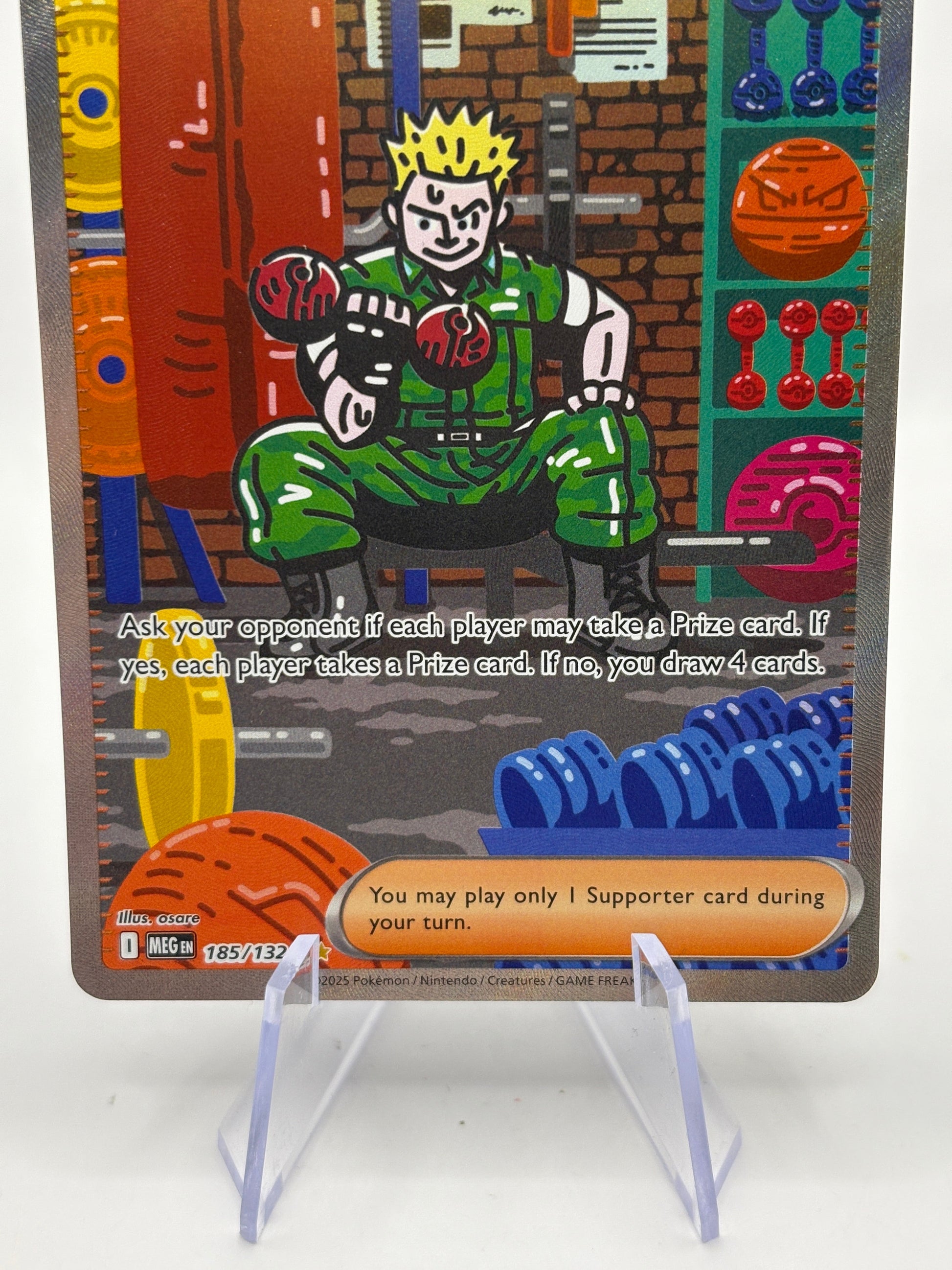 Pokemon TCG Mega Evolutions 185/132 Lt. Surge’s Bargain Special Illustration Rare NM FRENLY BRICKS - Open 7 Days