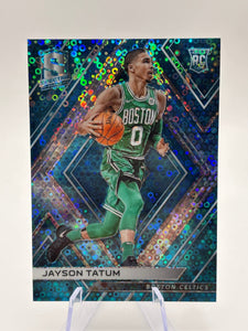2017-18 Panini Spectra Jayson Tatum #3 Neon Blue Prizm /99 (RC)