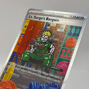 Pokemon TCG Mega Evolutions 185/132 Lt. Surge’s Bargain Special Illustration Rare NM FRENLY BRICKS - Open 7 Days
