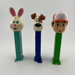 PEZ random lot of three Rabbit Dog Man 1998  PEZ Dispensers +combinedshipping FRENLY BRICKS - Open 7 Days