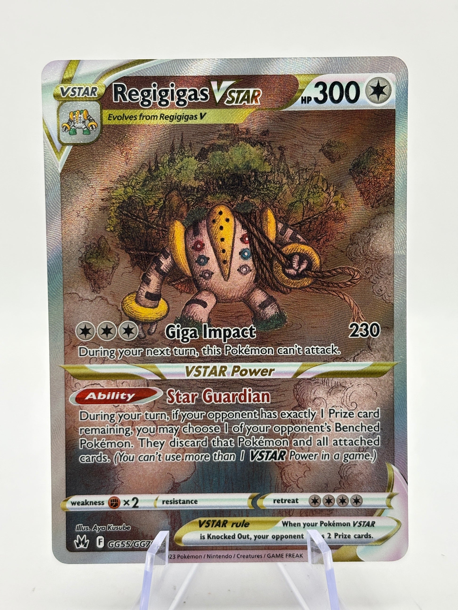 Pokemon TCG Crown Zenith - Regigigas Vstar GG55/GG70 Full Art NM FRENLY BRICKS - Open 7 Days