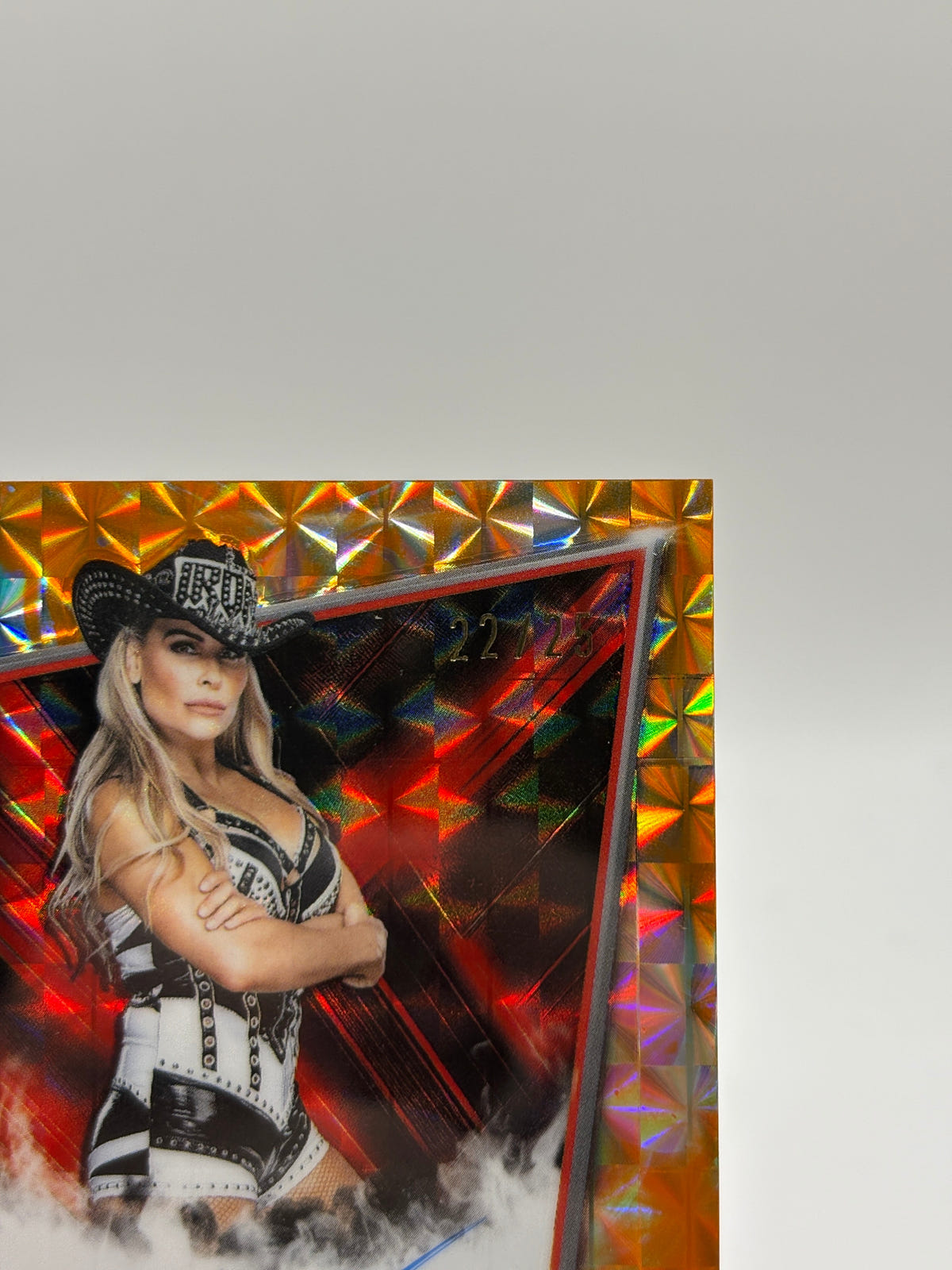 Natalya 2026 Topps Chrome WWE Orange Geometric Red Brand Auto /25 FRENLY BRICKS - Open 7 Days image 2
