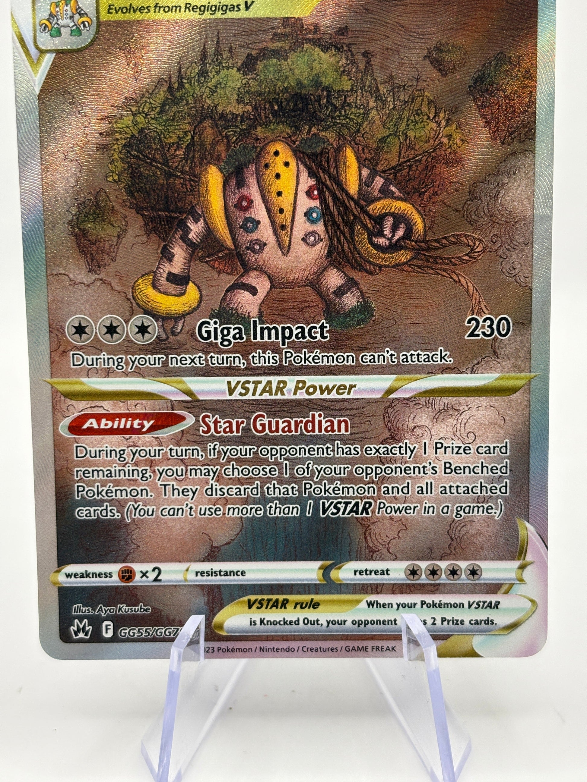 Pokemon TCG Crown Zenith - Regigigas Vstar GG55/GG70 Full Art NM FRENLY BRICKS - Open 7 Days