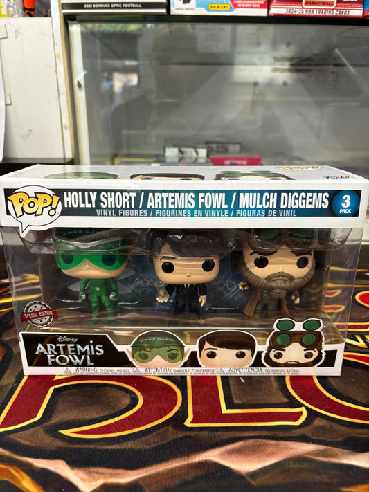 Artemis Fowl - Artemis, Mulch & Holly Pop! Vinyl Figure 3-Pack Exclusive Funko FRENLY BRICKS - Open 7 Days