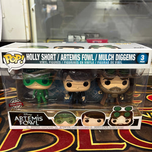 Artemis Fowl - Artemis, Mulch & Holly Pop! Vinyl Figure 3-Pack Exclusive Funko FRENLY BRICKS - Open 7 Days