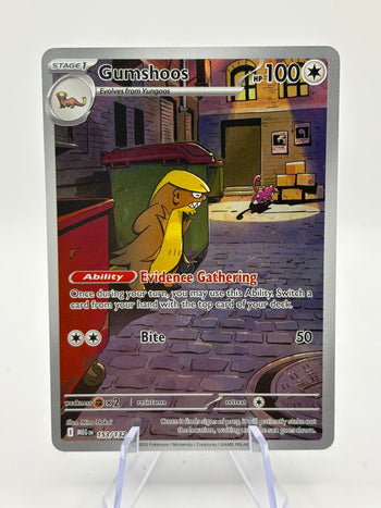 Pokemon TCG Mega Evolutions- Gumshoos 153/132 Illustration Rare NM FRENLY BRICKS - Open 7 Days
