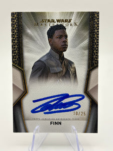 Finn Silver Metal Border Auto /25 2025 Topps Star Wars Masterwork John Boyega