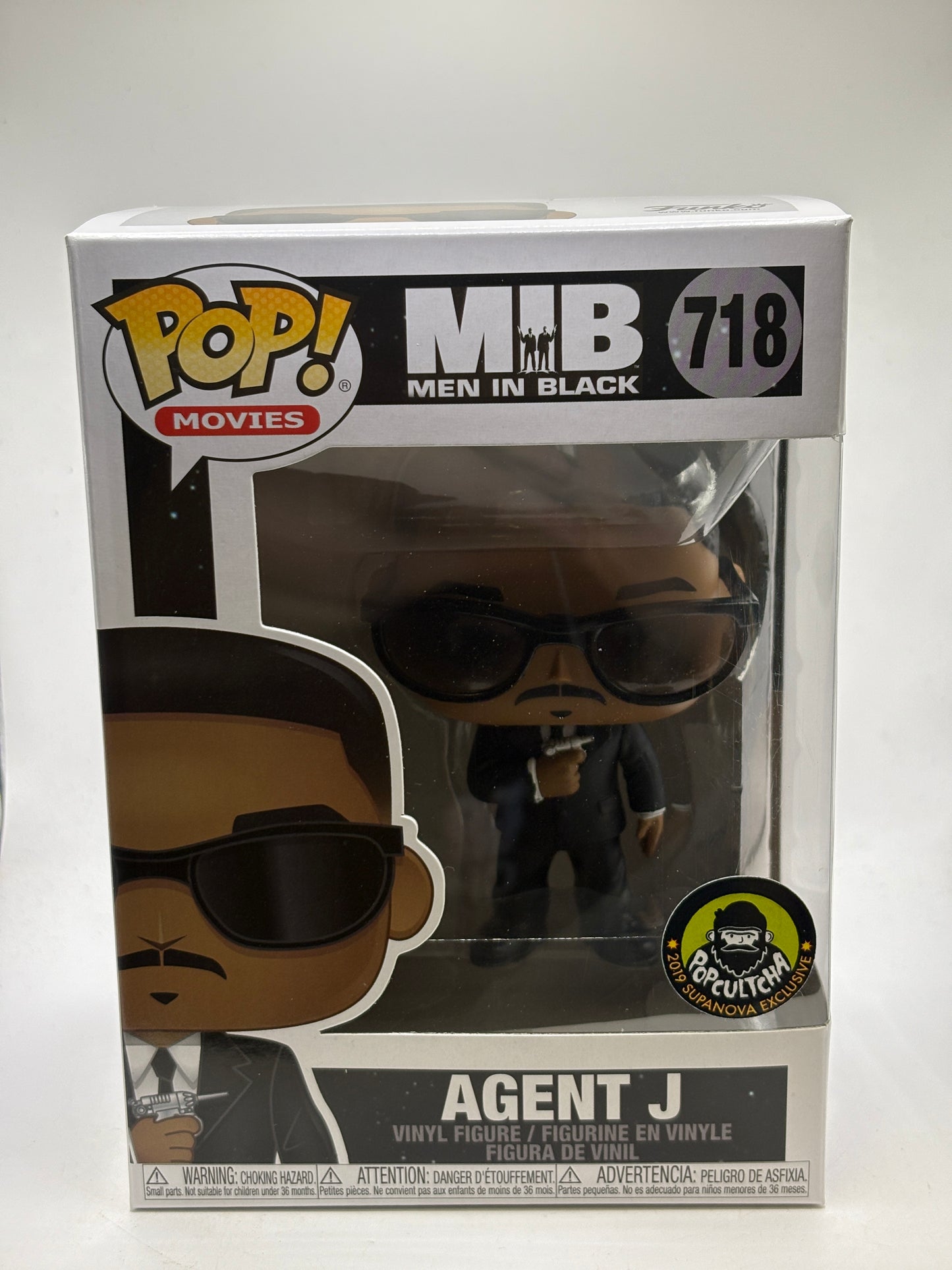 Funko POP! Movies Men In Black #718 Agent J Vinyl Figure Popcultcha 2019 Supernova