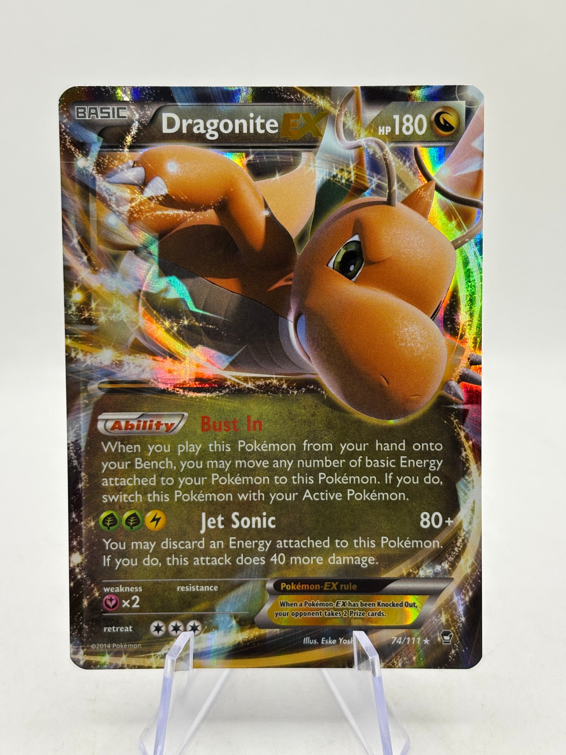 Pokemon TCG XY Furious Fists - Dragonite EX 74/111 MP (1)