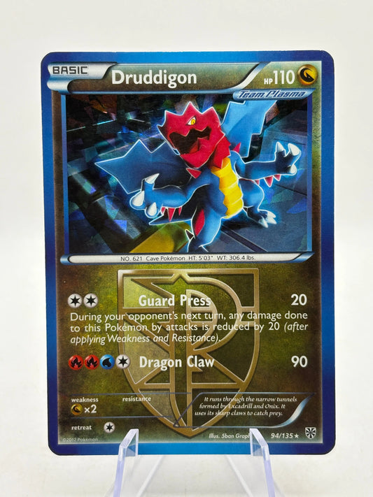 Pokemon TCG Black White Plasma Storm - Druddigon 94/135 Cracked Ice MP FRENLY BRICKS - Open 7 Days