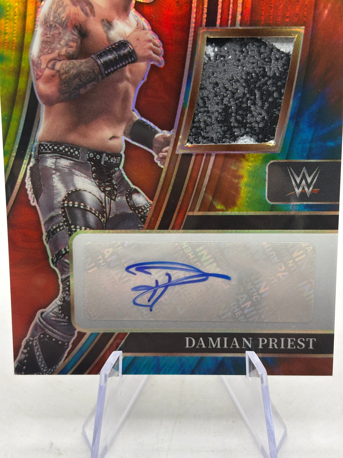 Damian Priest 2022 Panini Select WWE Autographed Memorabilia Auto Relic /25 FRENLY BRICKS - Open 7 Days image 3