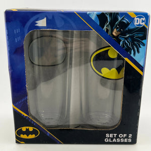 Four Glass Tumbler Lot Marvel Captain America DC BATMAN In Box +combinedshipping FRENLY BRICKS - Open 7 Days