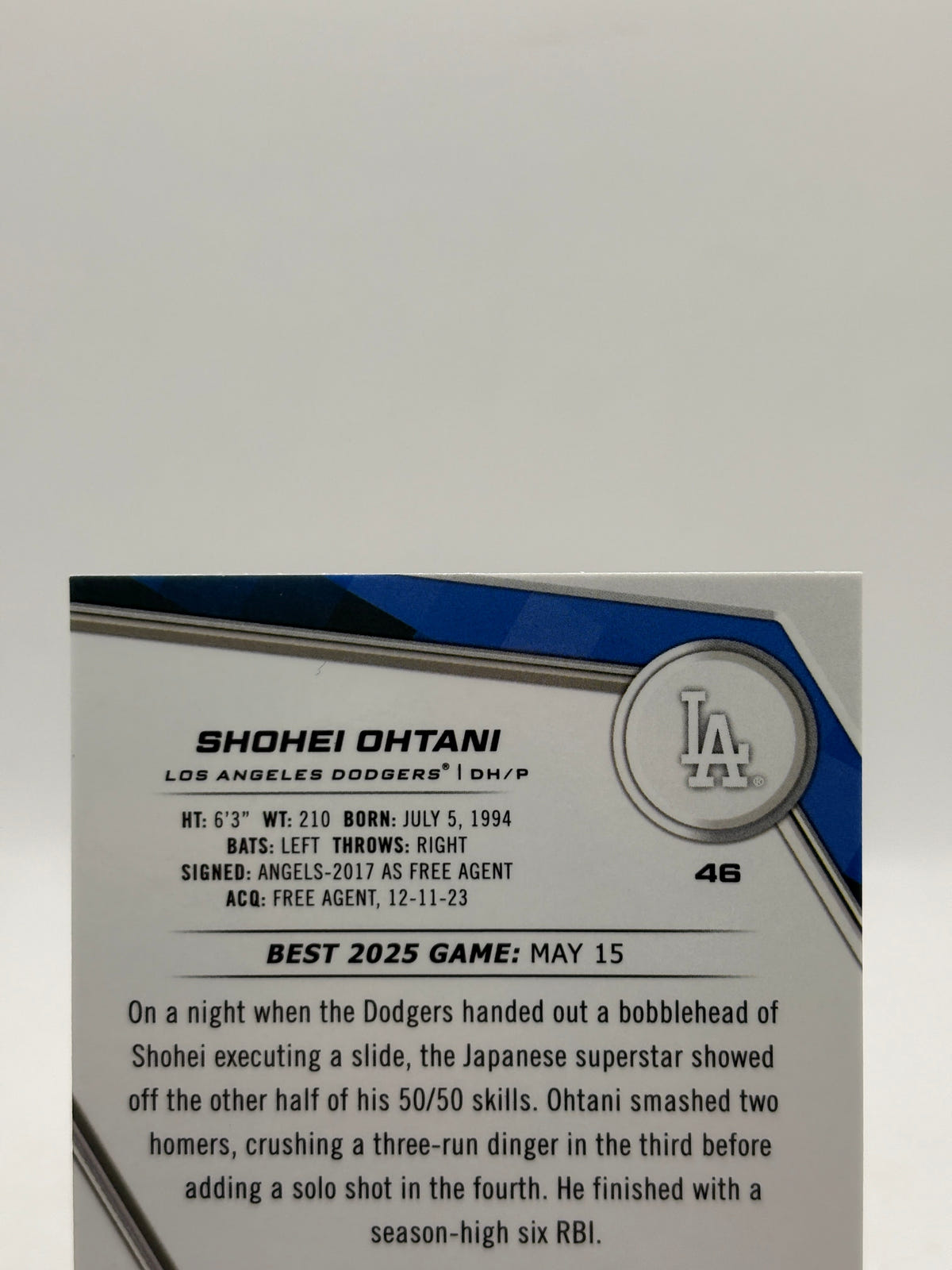 2025 Bowman's Best #46 Shohei Ohtani Wave Refractor FRENLY BRICKS - Open 7 Days image 3