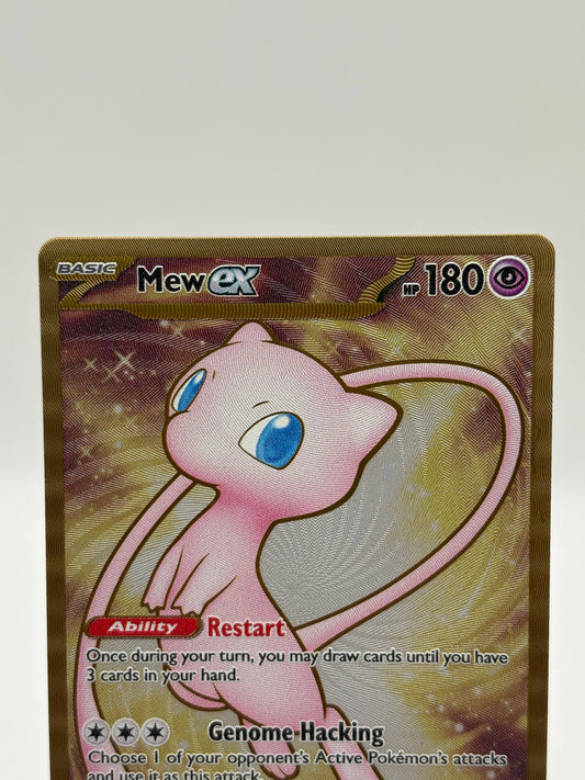 Pokemon TCG Mew 151 - Mew EX 205/165 Metal Card LP Promo FRENLY BRICKS - Open 7 Days
