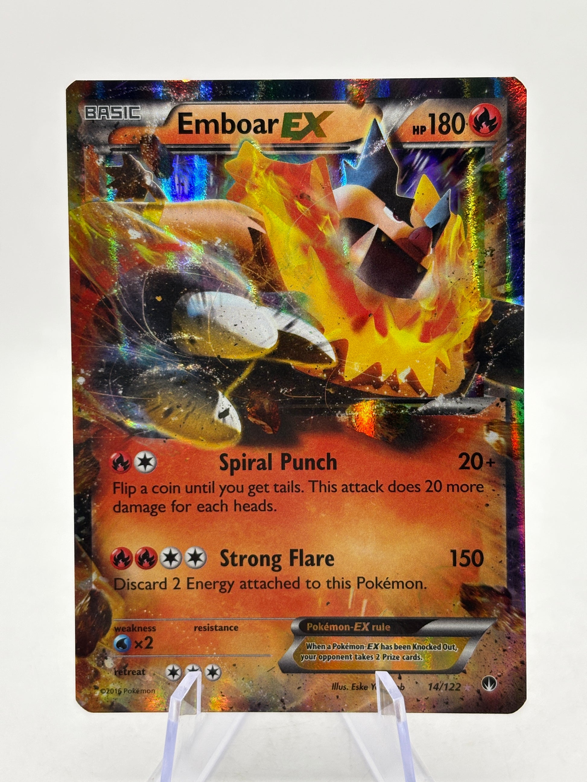 Pokemon TCG XY Breakpoint - Emboar EX 14/122 Rare Holo NM