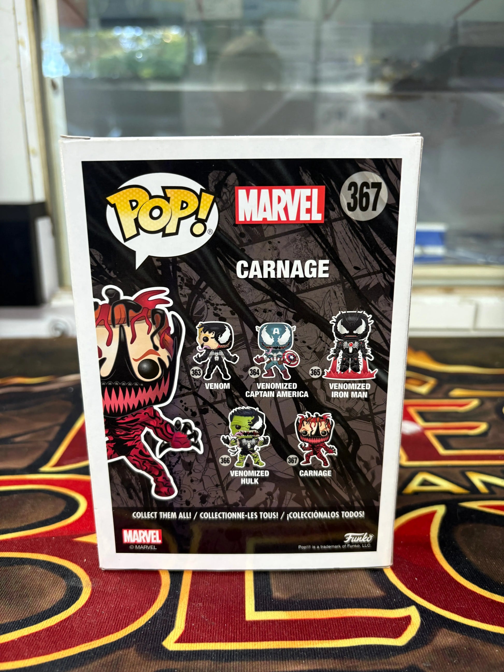 Venomized Carnage Funko POP! Vinyl #367 Marvel Venom Bobble-head FRENLY BRICKS - Open 7 Days