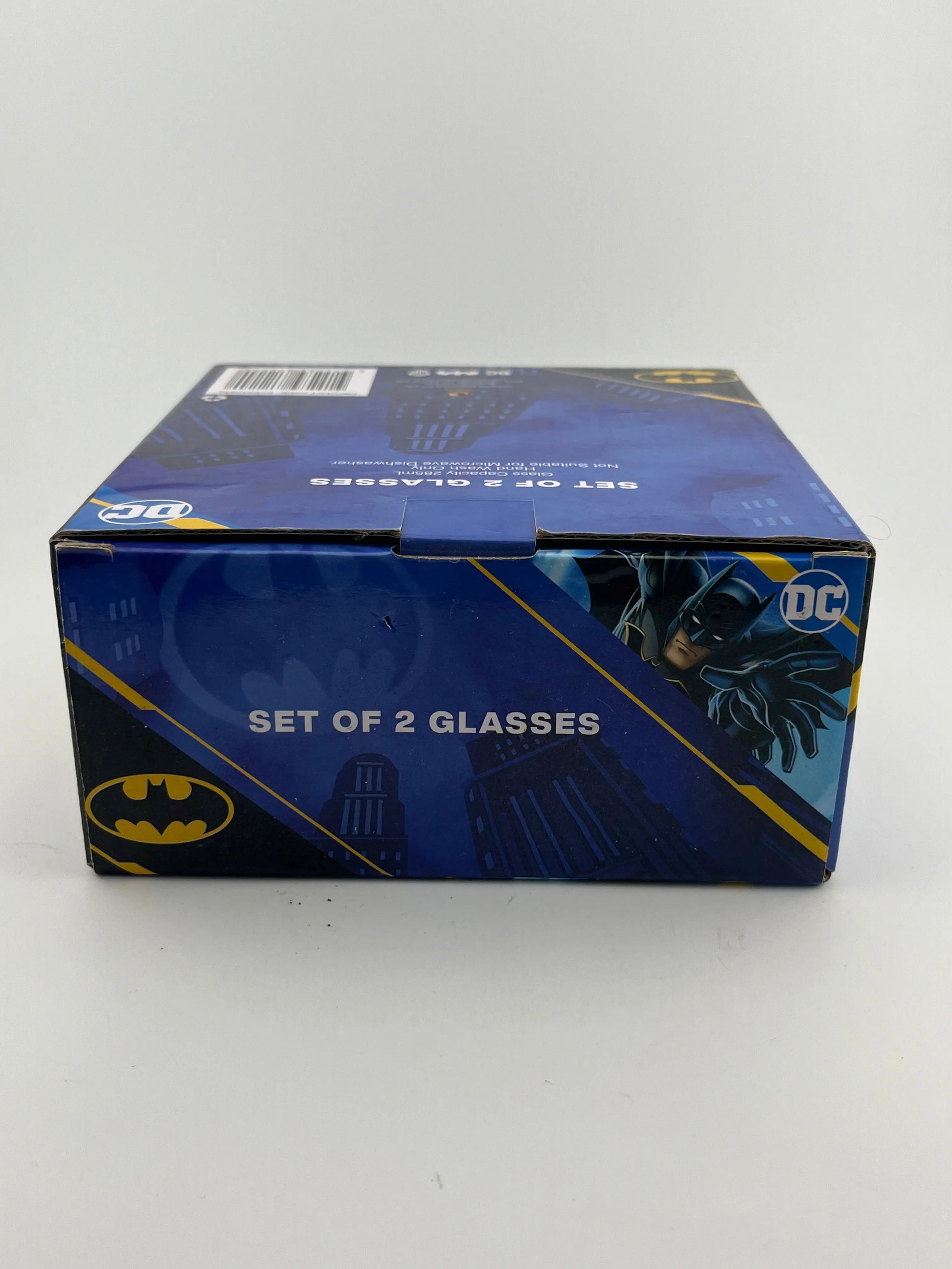 Four Glass Tumbler Lot Marvel Captain America DC BATMAN In Box +combinedshipping FRENLY BRICKS - Open 7 Days