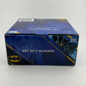 Four Glass Tumbler Lot Marvel Captain America DC BATMAN In Box +combinedshipping FRENLY BRICKS - Open 7 Days