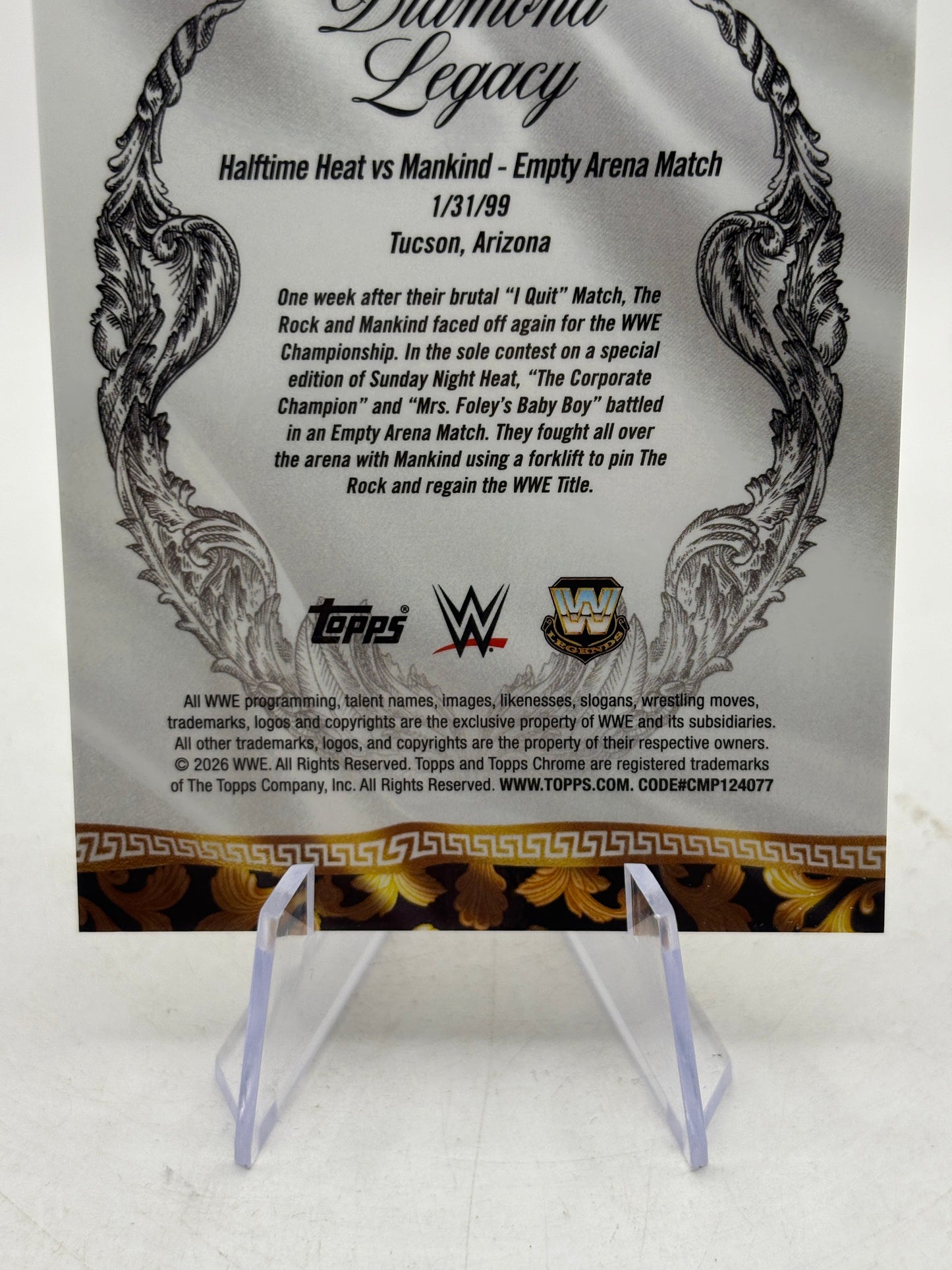 The Rock 2026 Topps Chrome WWE Diamond Legacy Gold Refractor /50 RDL-8 FRENLY BRICKS - Open 7 Days