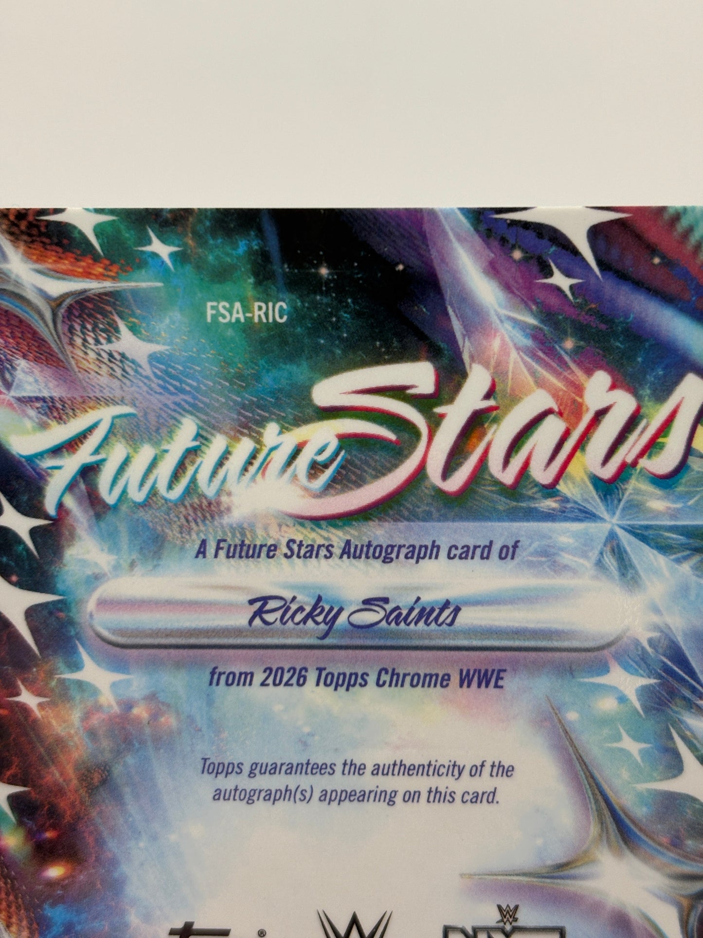 2026 Topps Chrome WWE Ricky Saints Future Stars Auto #FSA-RIC FRENLY BRICKS - Open 7 Days