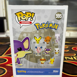 Pokemon Pop! Funko Pop Vinyl Rattata #595 FRENLY BRICKS - Open 7 Days
