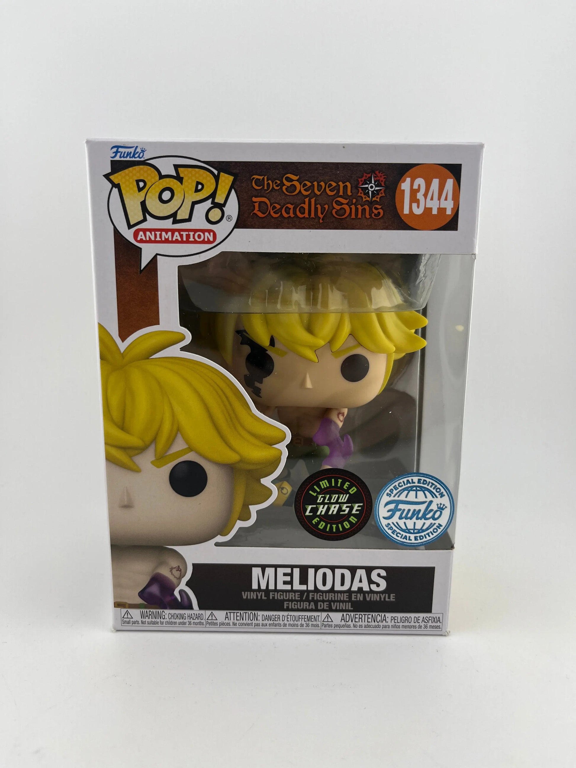 Funko POP! Animation - The Seven Deadly Sins Meliodas #1344 Glow Chase Edition FRENLY BRICKS - Open 7 Days