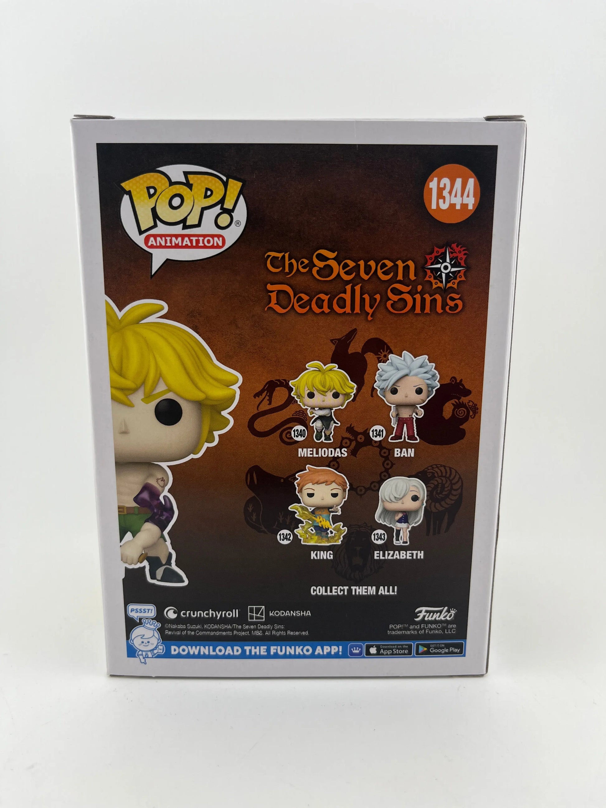 Funko POP! Animation - The Seven Deadly Sins Meliodas #1344 Glow Chase Edition FRENLY BRICKS - Open 7 Days
