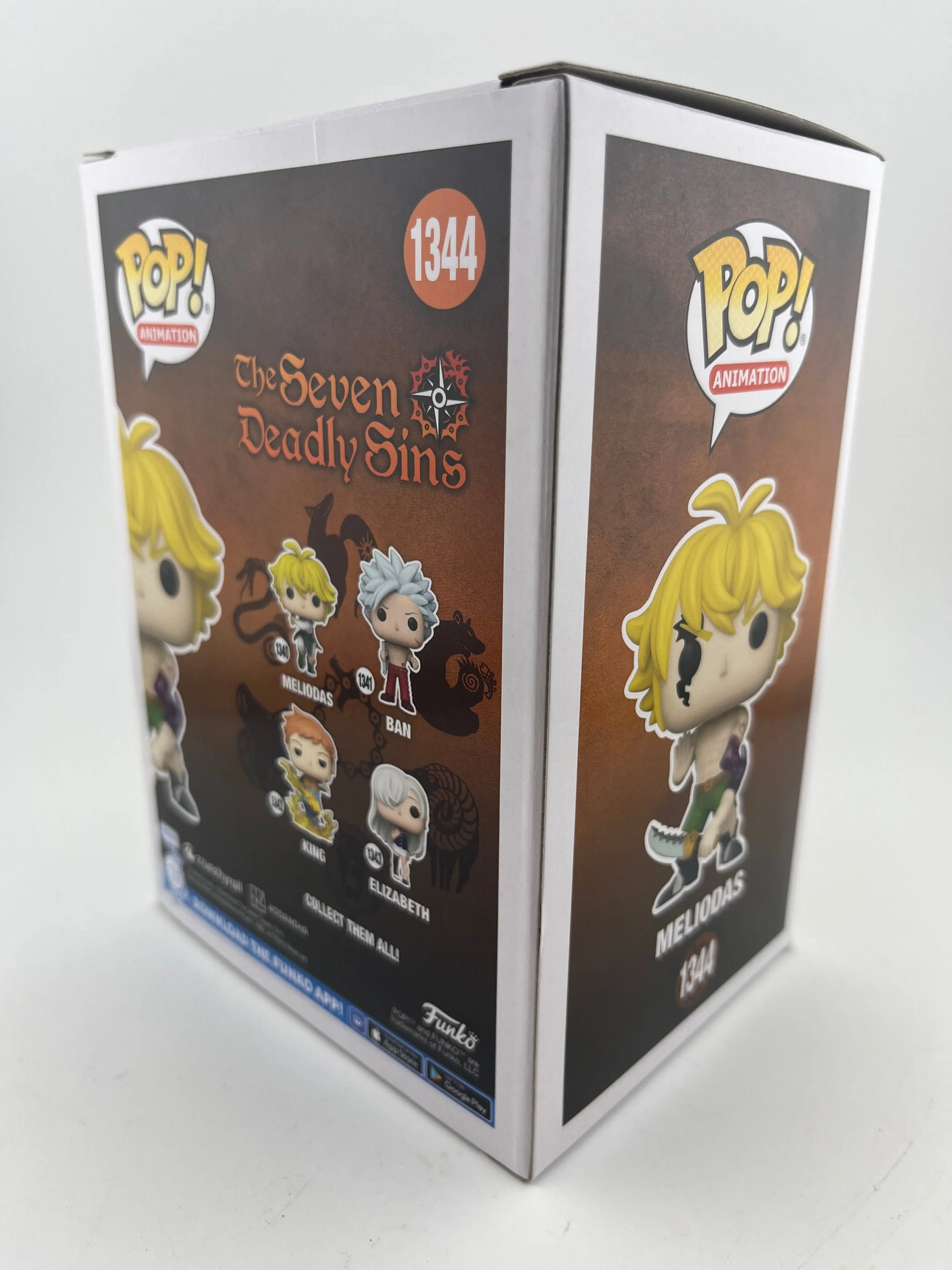 Funko POP! Animation - The Seven Deadly Sins Meliodas #1344 Glow Chase Edition FRENLY BRICKS - Open 7 Days