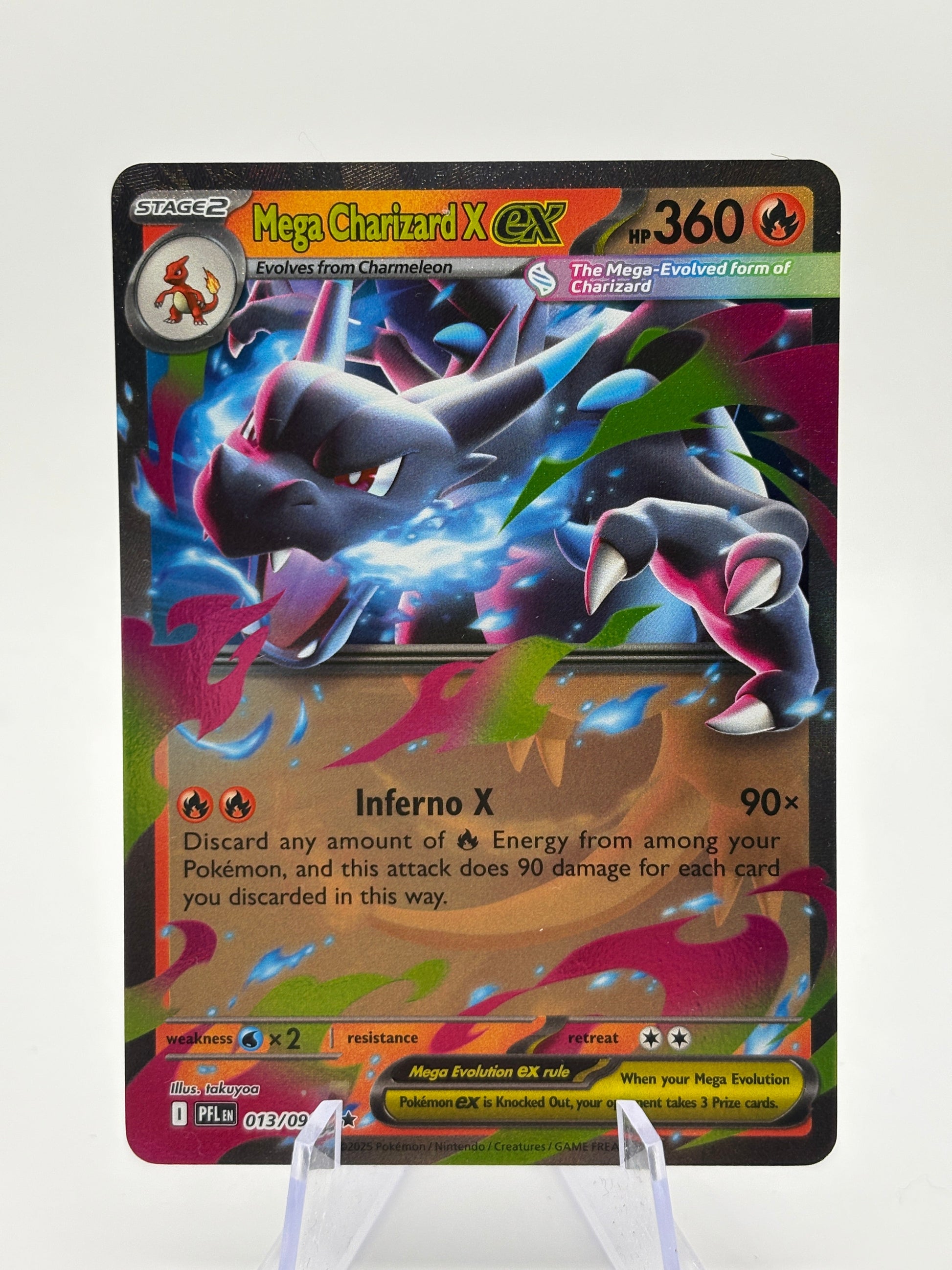 Pokemon TCG Phantasmal Flames - Mega Charizard X EX 013/094 FRENLY BRICKS - Open 7 Days