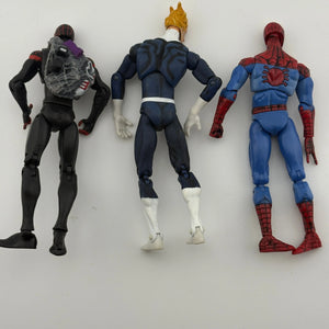 Marvel Universe 2009 Action Figures Lot - Spider-man, Miles, Human Torch Loose FRENLY BRICKS - Open 7 Days